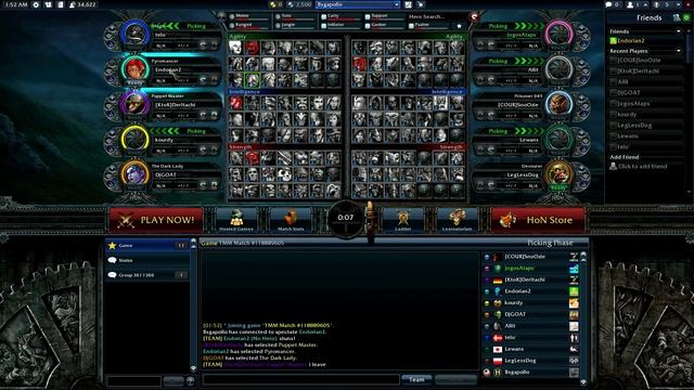 Heroes of newerth, spectating ( No response from server 1st try, 2nd try it works. ) смотреть онлайн