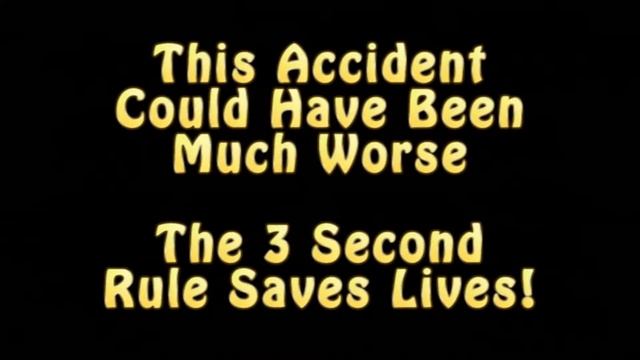 Drivers Ed Instructional Video - Dash Cam 3 Second Rule Demonstration - Accident Prevention смотреть онлайн
