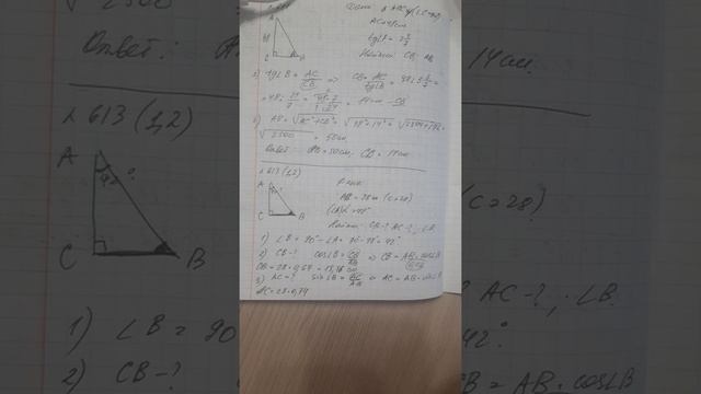 Урок 5. ВИДЕО 2. Решение прямоугольных треугольников смотреть онлайн