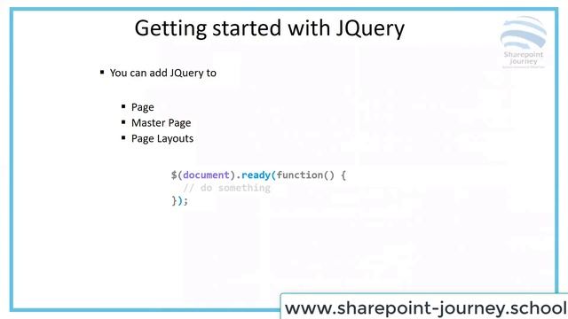 Jquery in SharePoint смотреть онлайн