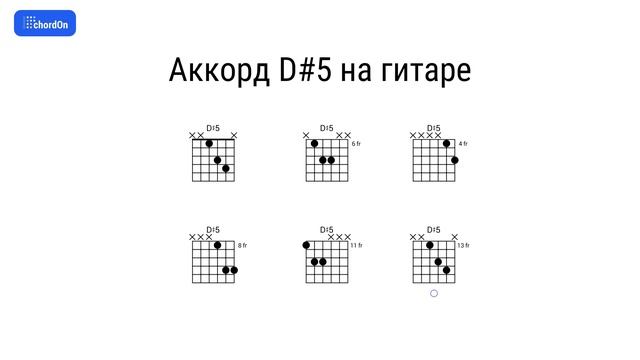 Как играть аккорд D#5 на гитаре и фортепиано смотреть онлайн