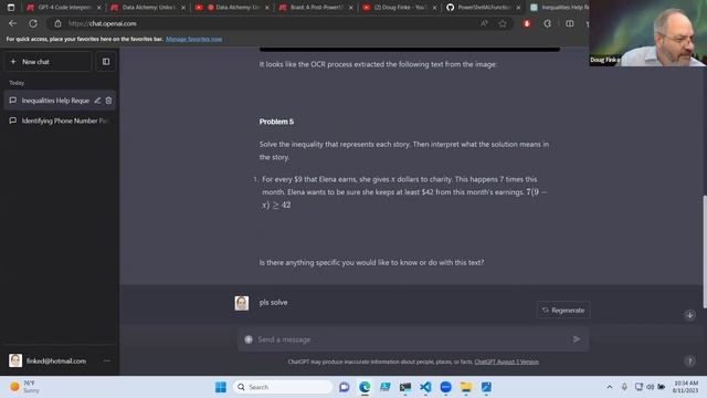 Unlocking Regex and Stock Market Insights with GPT-4's Code Interpreter | Doug Finke смотреть онлайн