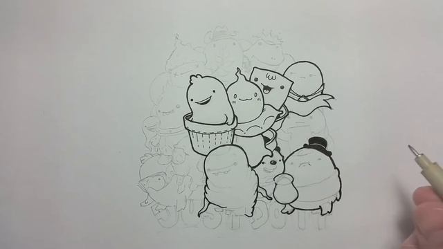 рисунки карандашом и лайнером JUST DO IT by Pencilmania смотреть онлайн