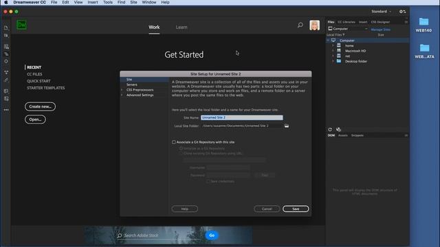 Connecting Dreamweaver CC 2018/2019 to Your Local Root Folder смотреть онлайн