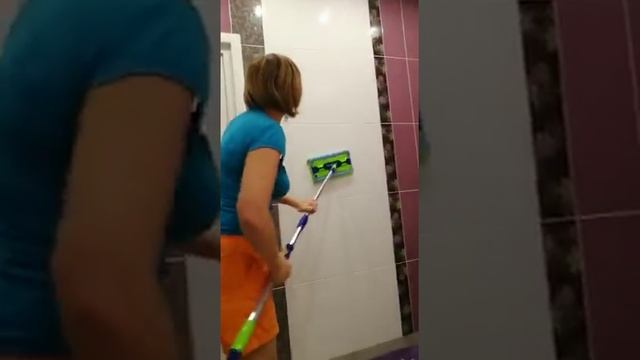 УНИВЕРСАЛЬНАЯ ШВАБРА С ДВУМЯ НАСАДКАМИ AQUAMATIC MOP. тел. +7 913 250 50 41 смотреть онлайн