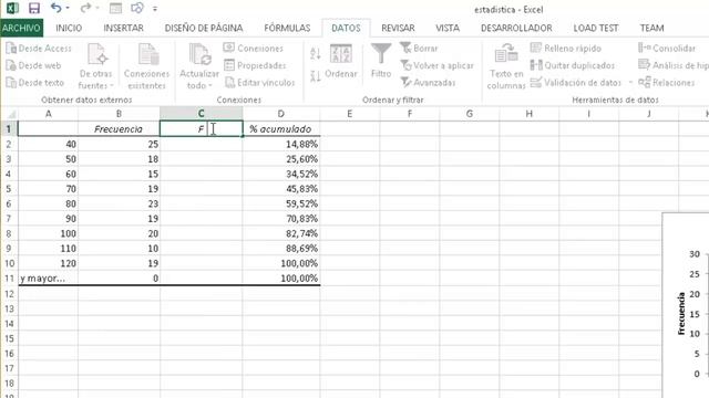 DISTRIBUCIÓN DE FRECUENCIAS EN EXCEL + TABLAS , GRÁFICOS E HISTOGRAMA смотреть онлайн