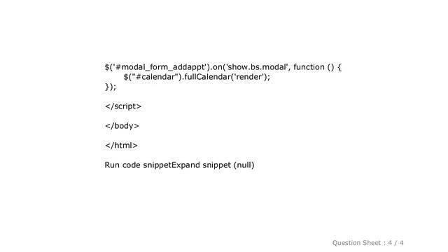 HTML : Fullcalendar doesn't render in bootstrap modal смотреть онлайн