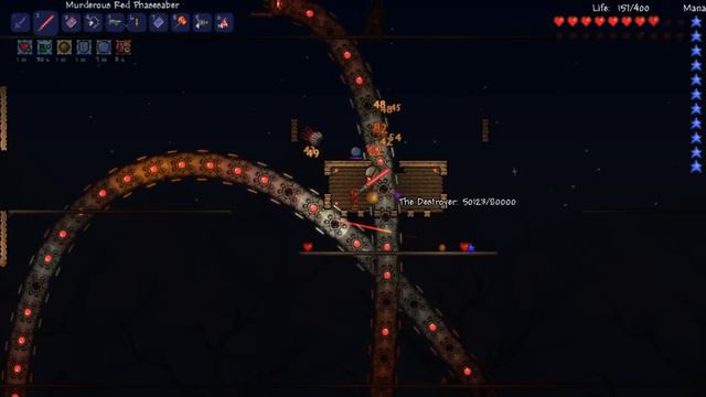 Terraria - Tutorial: Easiest way to beat The Destroyer Solo HD смотреть онлайн