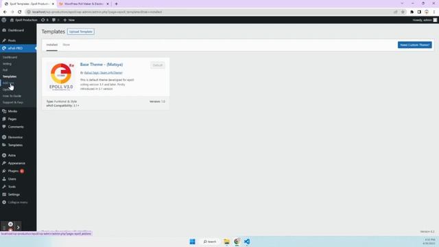 Epoll 3.1 WordPress Voting Contest and Poll Maker Plugin Backend introduction смотреть онлайн