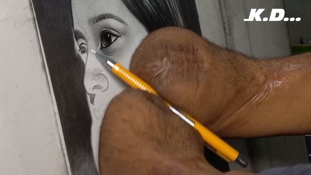 Beautiful girl portrait | realistic pencil sketch full video art | commission work 2021 смотреть онлайн