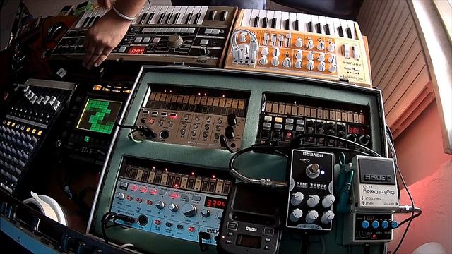 live synth jam microbrute, volca, keys, bass, beats, microkorg "Sleep paralysis" spybient смотреть онлайн