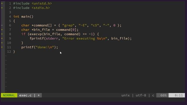 38.1 - The exec System Call смотреть онлайн