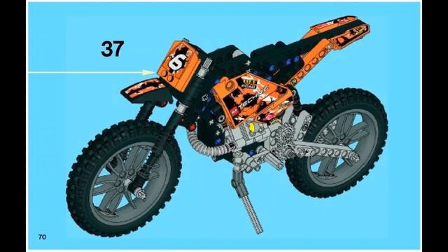 LEGO Technic Instructions For 42007 - Moto Cross Bike смотреть онлайн