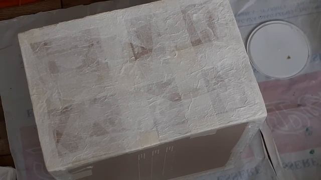 Декор коробок с эффектом жатой ткани. DIY. Переделка коробок из под обуви. смотреть онлайн