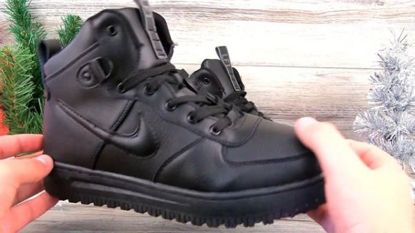 Мужские зимние кроссовки Nike Air Force Black 0101NFB. Видео обзор от stepiko.com