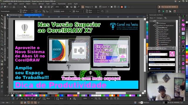 CorelDRAW 2018 Atualização Macro SimpleSave PtBR смотреть онлайн