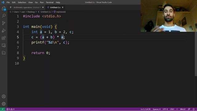 Introductory Programming in C | Ep. 2.3 | Arithmetic operators смотреть онлайн