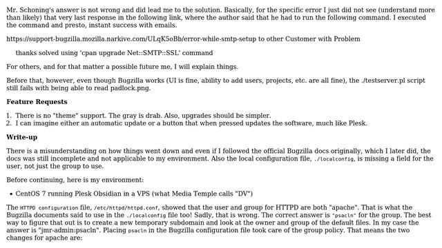 Bugzilla error: Can't locate object method quit via package "Net::SMTP::SSL" line 365 смотреть онлайн