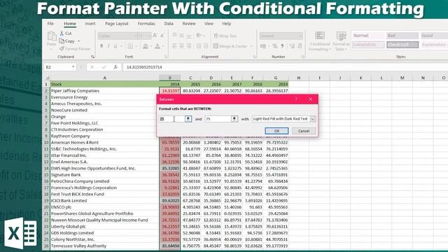 Format Painter in Excel With Conditional Formatting | Replicate Format Styles [Hindi] смотреть онлайн