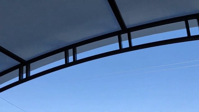 Изготовление и монтаж навеса из поликарбоната. смотреть онлайн