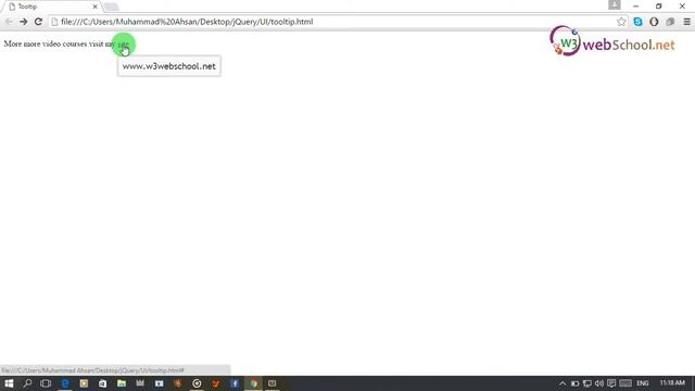 48- jQuery tutorials with projects and plugins in urdu hindi jQuery UI Tooltip (part 1) смотреть онлайн