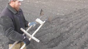 Посадка гороха. Приспособление для быстрой работы.