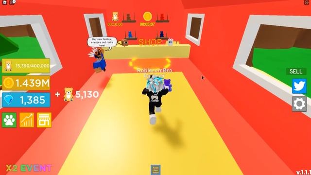 НУБ + БЕСПЛАТНЫЕ БУСТЫ = ПРО В СИМУЛЯТОРЕ ТЕДДИ! ROBLOX Teddie Simulator смотреть онлайн