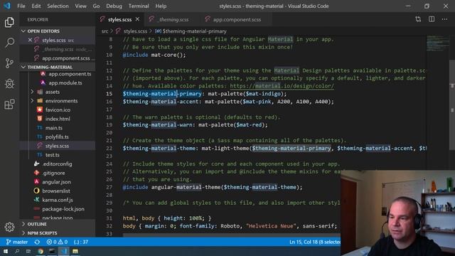Theming Angular Material using Scss смотреть онлайн