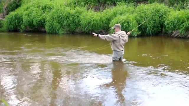#2 • Тест бамбуковой удочки для нахлыста • ловля в мутной воде • Рыбалка в Подмосковье смотреть онлайн