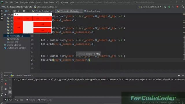 Tkinter Grid Method In Detail | GUI Programming Using Python Tkinter #6 смотреть онлайн