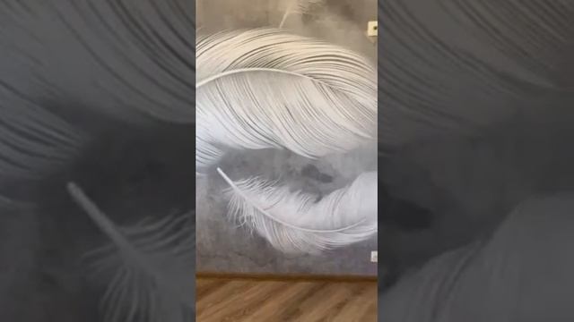 Фотообои Перо .текстура Фреска смотреть онлайн