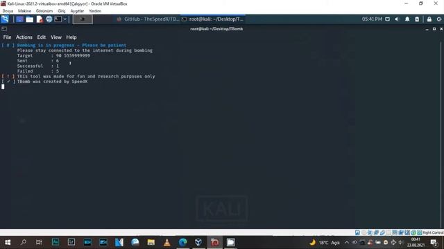 Kali linux sms bomber смотреть онлайн