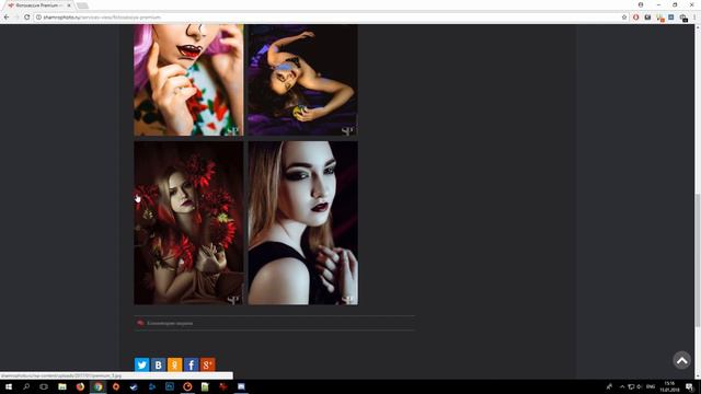 Обзор сайта Shamrophoto Ru