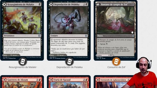 Análisis de tierras y cartas modales de doble cara. El resurgir de Zendikar смотреть онлайн