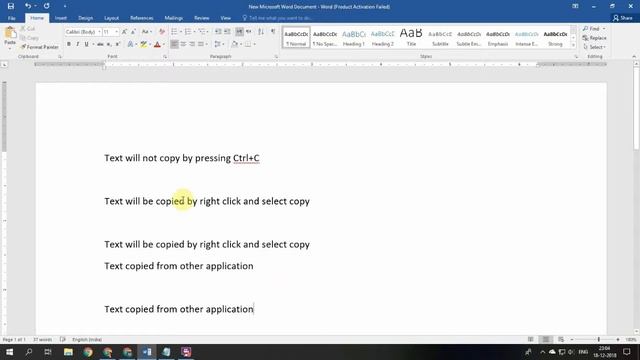 Solved | Ctrl+C not working in Microsoft Word (MS Word) | MS Office смотреть онлайн
