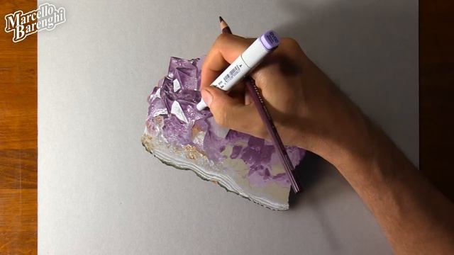 It looks like an amethyst, but it's a drawing! смотреть онлайн