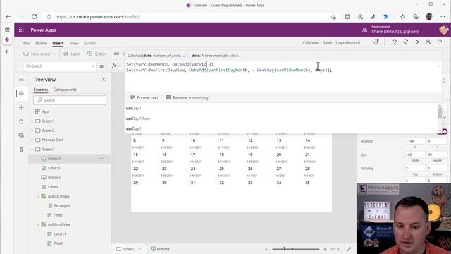 PowerApps Calendar Control - Build your own using Galleries смотреть онлайн