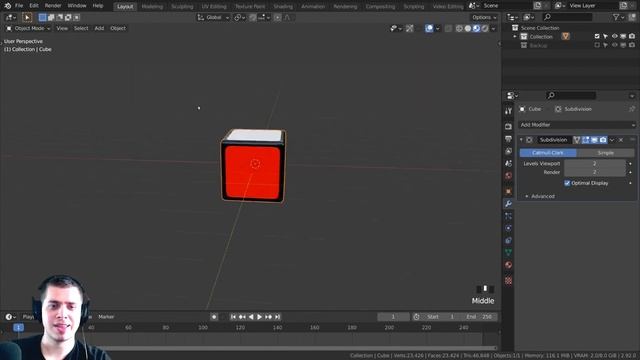 Realistic Rubik's Cube Creation and Animation (Blender Tutorial) смотреть онлайн