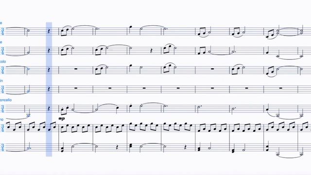 UNTAMED - Original Sheet Music by Neomi Nemeth (piano, cello, violin, flute, piccolo) смотреть онлайн