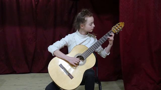 В. Ерзунов «Лето в саду Эрмитаж». Красивая мелодия для начинающих гитаристов. смотреть онлайн