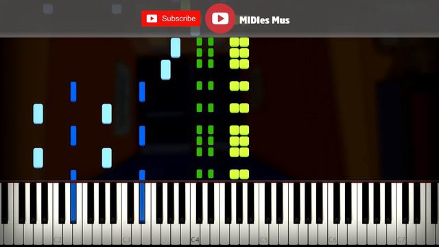 🚩 THE SIMPSONS THEME SONG PIANO TUTORIAL (SHEET MUSIC + MIDI) смотреть онлайн