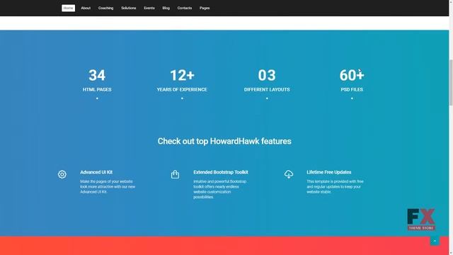 HowardHawk - Business Coaching Multipage Website Template TMT | Free смотреть онлайн