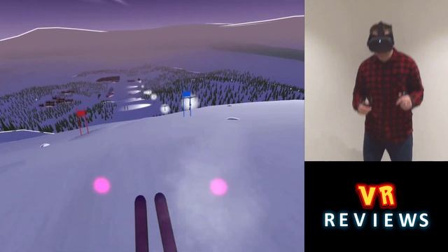 Descent Alps Oculus Quest. Skiing Sport Game For Oculus Quest From SideQuest. Gameplay And Review.
