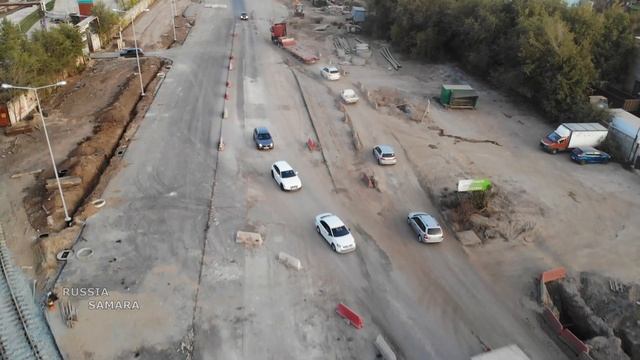 Заключительный этап работ по расширению проспекта Кирова  / город Самара / Russia