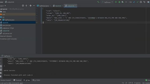 SQL to JSON parser смотреть онлайн