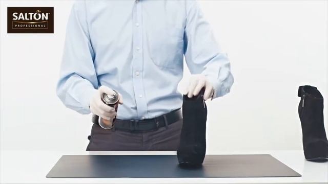 Черная краска для ворсовой кожи от Salton professional! смотреть онлайн