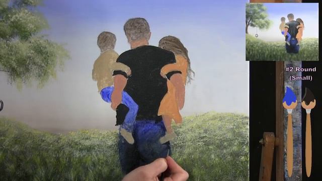 Learn How to Paint DAD OF THE YEAR with Acrylic Paint - Paint & Sip at Home - Step by Step Tutorial смотреть онлайн