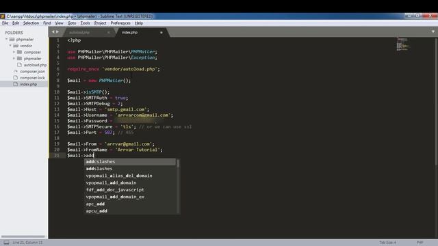 Send Emails with PHPMailer in Arabic смотреть онлайн