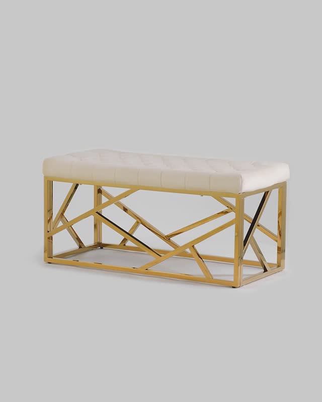 Банкетка Арт Деко. Изысканная деталь интерьера смотреть онлайн