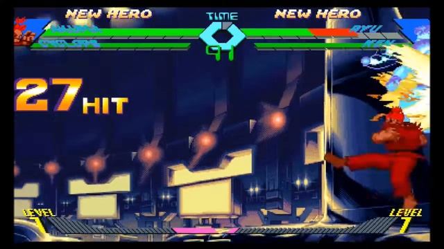 X-Men vs Street Fighter-Akuma combo 100% смотреть онлайн